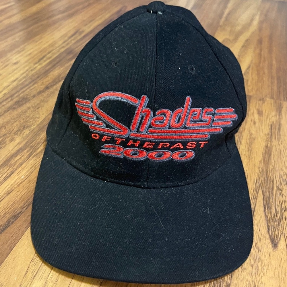 Vintage Kudzu Shades of the Past 2000 Pigeon Forge Rod Runs Hat Black Cotton Cap